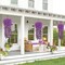 4-Pack Artificial Hanging Flower Vines – Purple Silk Hanging Plants for Home, Garden, Patio, Porch, Wedding & Indoor Outdoor Decor